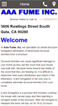 Mobile Screenshot of aaafumeinc.com
